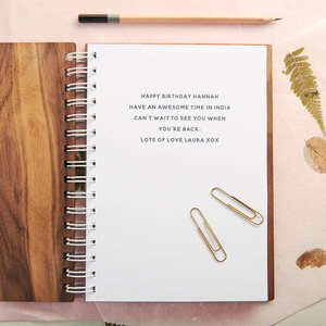LABON-cuaderno personalizado <span class=keywords><strong>de</strong></span> bambú, tamaño A5, cubierta <span class=keywords><strong>de</strong></span> madera en blanco, espiral - Product Image 3