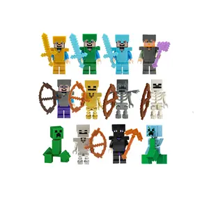 2024 minecrafts magnétique carré puzzle pour enfants poupée mon monde assemblé jeu périphérique mini gros blocs de construction jouets