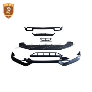 Vente en gros de matériaux PP, mélange de fibres de carbone, séparateur avant, diffuseur arrière, Kits de carrosserie de voiture pour <span class=keywords><strong>Porsche</strong></span> Cayene 9Y0 mise à jour au Style <span class=keywords><strong>Techart</strong></span> - Product Image 3