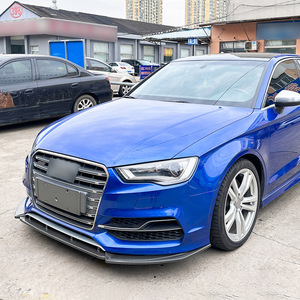 Audi S3 8V Front Bumper Lip Splitter Carbon Fiber Texture ABS 2013-2016 Piano Black - Product Image 3