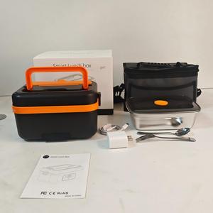 Boîte à lunch électrique USB auto-chauffante sans fil en acier inoxydable 304 de 1L, portable et isolée pour <span class=keywords><strong>voiture</strong></span> et voyage - Product Image 2