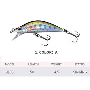Iscas BUBBA para Pesca Atacado 50mm 40g Isca Minnow Dura ABS para Pesca de Bass, Carpa, Oceano, Barco, Rio, Lago, Praia, Pesca de Truta - Product Image 6