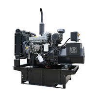 Générateur électrique silencieux 30 kW 4 cylindres turbocompressé à châssis ouvert, refroidi par eau, 400 V 50 Hz, télécommandé, type ATS, alimentation stable 12/24 V CC