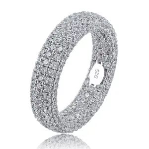 Popular New Design Fashion Gold Silver Plated 925 Sterling Silver Plated Ring Zircon Ring For Men Women Ring