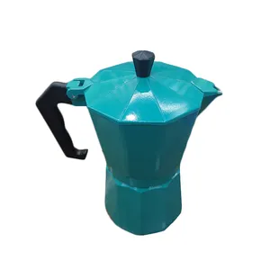 Hochwertige 3/6/9 Tassen Italienische Kaffee maschine Gas Bluey-grüne Kaffee maschine für zu Hause/im Freien