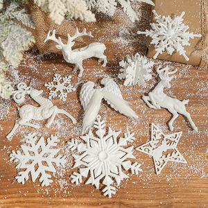 <b>Christmas</b> Tree Decor Snowflake Angel Wings <b>Reindeer</b> Pendant Hanging Ornaments <b>Christmas</b> Tree Home Xmas Decorations - Product Image 1