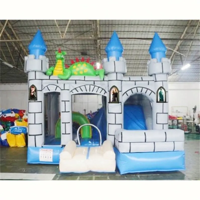 Aufblasbare Dinosaurier Türsteher Combo Hüpfburg Bounce House Jumper für Kinder spielen