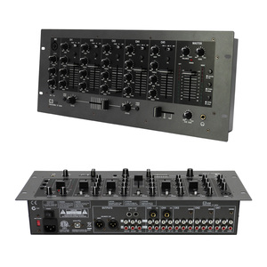 Mezcladora de DJ Profesional C3 con USB de 4 Canales, Controlador de Audio con Tarjeta de Sonido Integrada <span class=keywords><strong>para</strong></span> Escenario, Estudio y Actuaciones en Vivo - Product Image 5