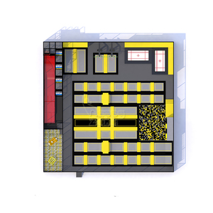 Cama elástica grande para interior, parque de salto con paredes de escalada, área de tiro, tobogán de donut - Product Image 2
