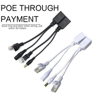 Cable Adaptador POE, Inyector RJ45, Divisor, Sintetizador de Energía Ethernet, Separador, Combinador, Inyector POE Pasivo