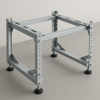 Support de climatiseur vertical en acier inoxydable 304/201 découpé au laser pour unités extérieures de fabrication de tôle personnalisées