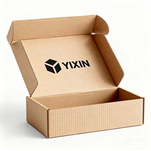 Scatola per Spedizioni Pieghevole in Cartone Ondulato Riciclato con Logo Personalizzato, Fustellata e con Chiusura Magnetica - Product Image 3