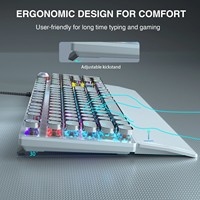 AULA F2088 F2058 104 Touches Mix Clavier Mécanique Punk Filaire Rétro-Éclairé Claviers de Jeu avec Bouton et Repose-Poignet pour Gamer