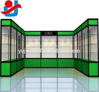 Présentoir mural à éclairage LED pour magasin de détail Centre commercial Meubles-Vitrine cosmétique et support Vitrine