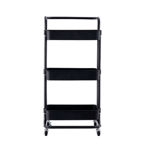 Chariot de Salon de Coiffure en Métal Personnalisable pour Équipement de Beauté, Chariot Mobile de Rangement pour Coiffeur - Product Image 2