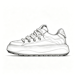 Baskets de course en cuir véritable, respirantes, style chunky, de créateur, pour hommes et femmes, décontractées, style marche - Product Image 3