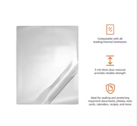 Feuilles de plastification thermique universelles transparentes de qualité supérieure, pochettes brillantes en PET, rouleaux pour papier photo, cartes, classeur, plastifieuse