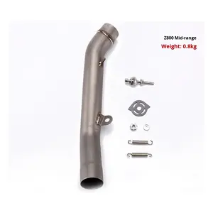 Accessoires modifiés pour moto Kowasaki ER6N/Z800/Z750/<span class=keywords><strong>Ninja</strong></span> 250/Z1000/ZX10R/ZX6R, accessoires de tuyau d'échappement avant central - Product Image 3