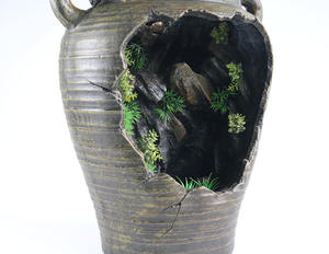 Grietas de resina, jarra, cascada, arcilla, <span class=keywords><strong>fuente</strong></span> de agua para decoración de jardín y Patio al aire libre - Product Image 6