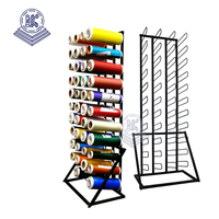 Support de Rangement pour Rouleaux de Vinyle Métallique en Gros d'Usine, Présentoir sur Pied Personnalisé pour Magasin de Détail