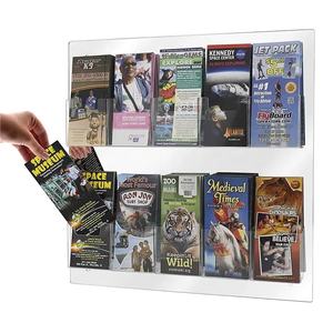 צפה ברושור אקרילי שקוף <span class=keywords><strong>2</strong></span> קיר חזק רכוב חוברת אקריליק תצוגה עבור משרד הבית - Product Image 5