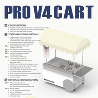 Vitrine Réfrigérée Portable Automatique Multifonctionnelle pour Gelato Pro V4, Certifiée CE ROHS KC ETL NSF