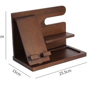 Wooden mobile phone storage <b>rack</b>, office desktop charging stand, watch multi-purpose entryway <b>glasses</b> storage <b>rack</b> wholesale - Product Image 3
