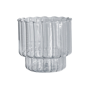 แก้วน้ำลายวินเทจแนวตั้งสำหรับร้านกาแฟ ทนความร้อน เหมาะสำหรับลาเต้และเครื่องดื่มเย็น ผลิตจากแก้ว - Product Image 5