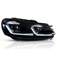 Feux avant JSL Car Styling pour Golf 6, projecteur LED, lentille de projecteur, 2010-2012 MK6, feux avant, DRL, signalisation, accessoire automobile