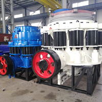 Concasseur à cône composé Xinhai DC Motor & PLC pour les industries minières et agglomérées, haute productivité avec composants d'engrenage à roulement
