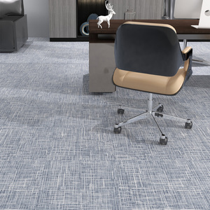 Modern Trellis Pattern Carpet Tiles Rectangle Office Floor Covering Anti-Slip Backed Commercial Use Low Pile - Product Image 1