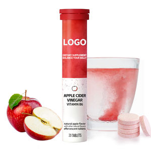 Apple Ciderビネガー (<span class=keywords><strong>1000</strong></span> <span class=keywords><strong>Mg</strong></span>) とビタミン<span class=keywords><strong>B6</strong></span>を使ったOEMの効果的なビタミンで、健康と気分を消化するためのアップルフレーバーをサポート - Product Image 1