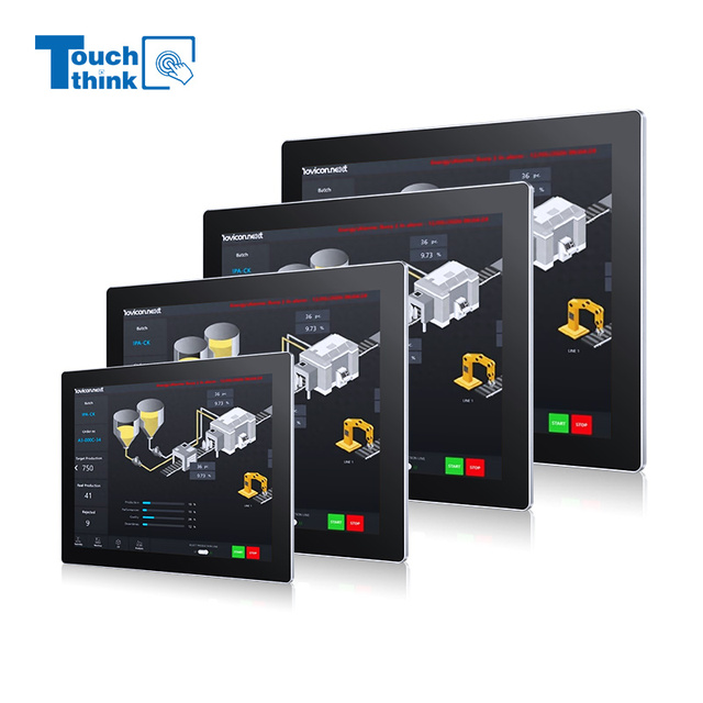 All-Metal Solid Durable Industrial Monitor Ultra-Thin Wall Mount Capacitive Touch Screen for Vending Machines New Product
