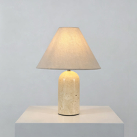Nouvelle lampe de bureau 2027 avec abat-jour en tissu, lampe de chevet moderne pour bureau, lampe de table en marbre