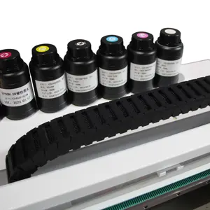 Pabrik kecepatan tinggi A2 mesin cetak UV dengan 3 kepala untuk gelas botol Mug casing ponsel Flatbed pencetak UV