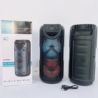 Mini USB Havuz Woofer'ı TF RGB LED Ev Sineması Açık Hava Boombox Hoparlör Subwoofer AM/FM Radyo Taşınabilirlik Kablosuz