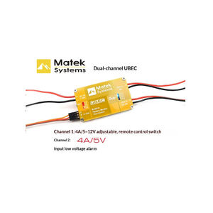 Double BEC 4A+4A UBEC avec interrupteur à distance RC pour multirotor / FPV / contrôle de vol / hélicoptère - Product Image 3