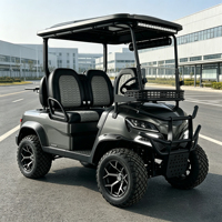 Voiturette de golf électrique de luxe 4 places avec coffre arrière intégré et couleur de carrosserie personnalisée pour la chasse et les usages utilitaires