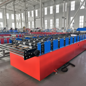 เครื่องม้วนแผ่นหลังคาสี่เหลี่ยมคางหมูชั้นเดียวต้นทุนการทำงานต่ำผลผลิตสูง - Product Image 1