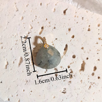 Pendentif en forme de coquille en pierre naturelle certifié CE, collier DIY qui ajoute une touche d'élégance rustique à votre tenue