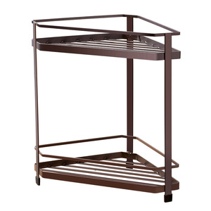 Étagère à épices Ripai Kitchen, couleur café, organisateur d'angle multifonctionnel pour comptoir - Product Image 4