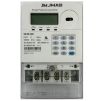 Compteur d'énergie monophasé prépayé JMAO Tanzanie Lora Communication avec fonction antivol et système de recharge certifié ISO9001