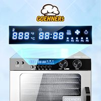 Déshydrateur Électrique en Acier Inoxydable à 8 Niveaux avec Contrôle Numérique Intelligent et Minuteur, Écologique pour Usage Domestique, Friandises pour Animaux et Aliments pour Chiens