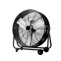 Ventilateur à tambour métallique haute vitesse de 24 pouces, ventilateur à tambour haute vitesse de 24 pouces pour entrepôt, garage, atelier