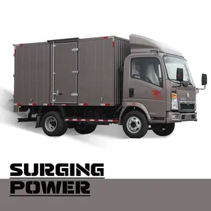 Sinotruk howo प्रकाश कर्तव्य फ्लैट बिस्तर वैन कार्गो ट्रक के साथ OEM/ ODM सेवा उपलब्ध है/बंद रोड लाइट कार्गो ट्रक