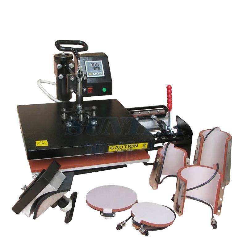 Сублимационная машина 8 в 1 ящик типа многофункциональный планшетный кружка футболка термопресс принтер