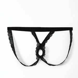 String en dentelle pour hommes avec décoration de perles, sous-vêtements érotiques en nylon noir, occasion spéciale été 2023 - Product Image 4