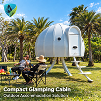 Maisons capsules modernes préfabriquées en conteneurs avec conception étanche pour hôtels, Airbnb, glamping et stations balnéaires