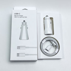 Cargador de Coche 2 en 1 de 20W con Cable PD, Cargador de Coche con Cable PD, Cargador de Coche USB C con Cable, Juego de Cargador de Coche - Product Image 3