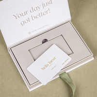 Porte-carte magnétique personnalisé avec logo, carte cadeau VIP, enveloppe en carton, boîte de carte de crédit, emballage avec ruban